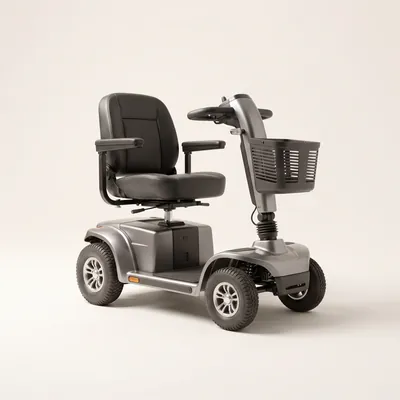 A mobility scooter &mdash; cleaned by Wheely Clean Mobility in Perth.