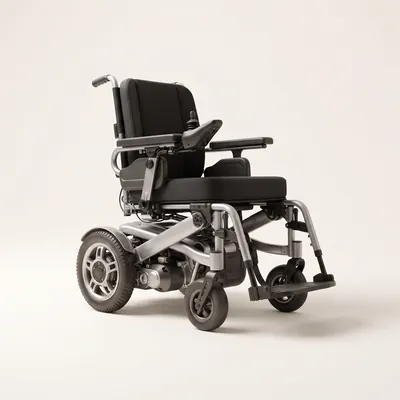 A powered wheelchair &mdash; cleaned by Wheely Clean Mobility in Perth.