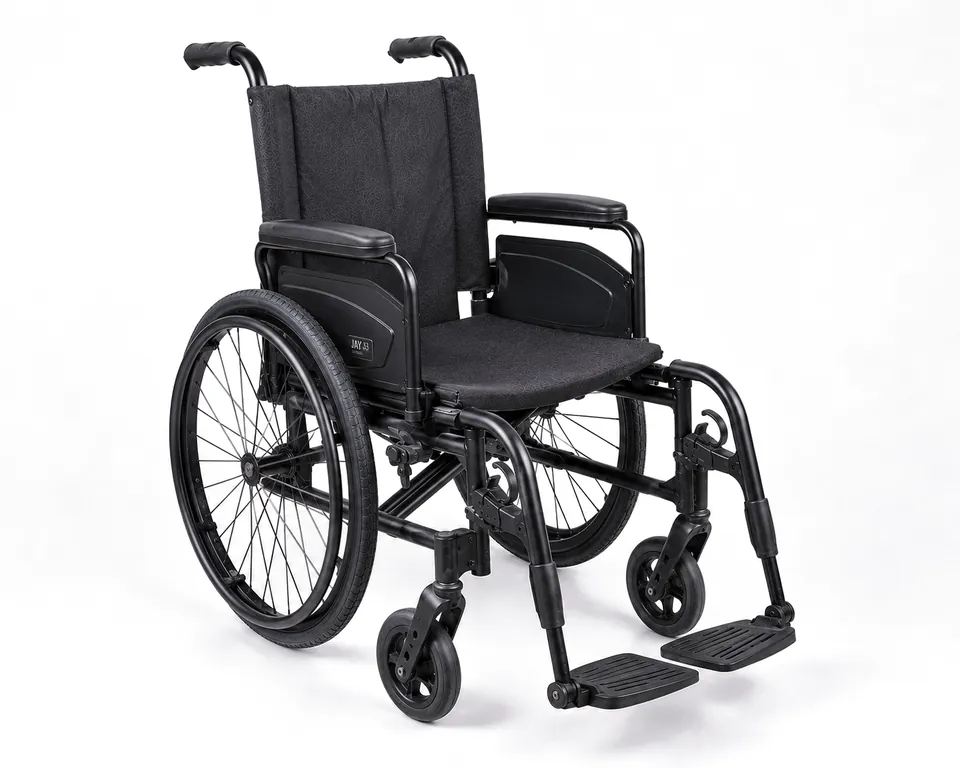The same wheelchair after cleaning.