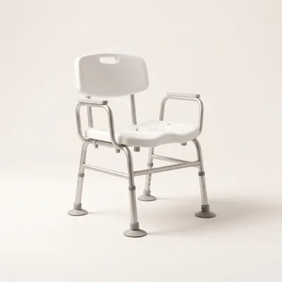 A shower chair &mdash; cleaned by Wheely Clean Mobility in Perth.