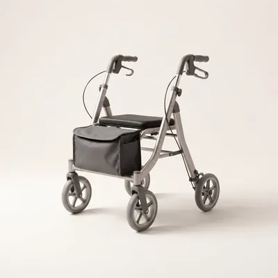 A wheeled walker frame &mdash; cleaned by Wheely Clean Mobility in Perth.